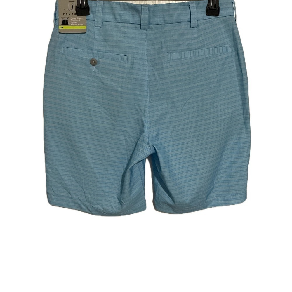 PGA Tour Men's Sky Blue Patterned Shorts - Picture 2 of 7